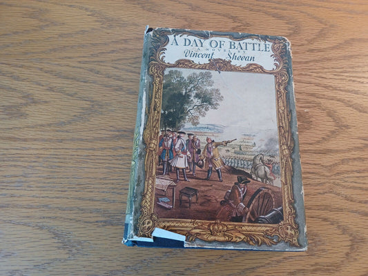 A Day Of Battle Vincent Sheean 1938 Hardcover Dust Jacket Literary Guild Of Amer