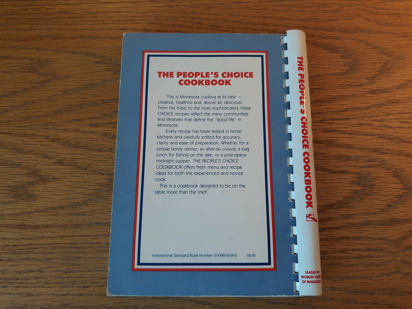 The People's Choice Cookbook 1983 League Of Women Voters Minnesota