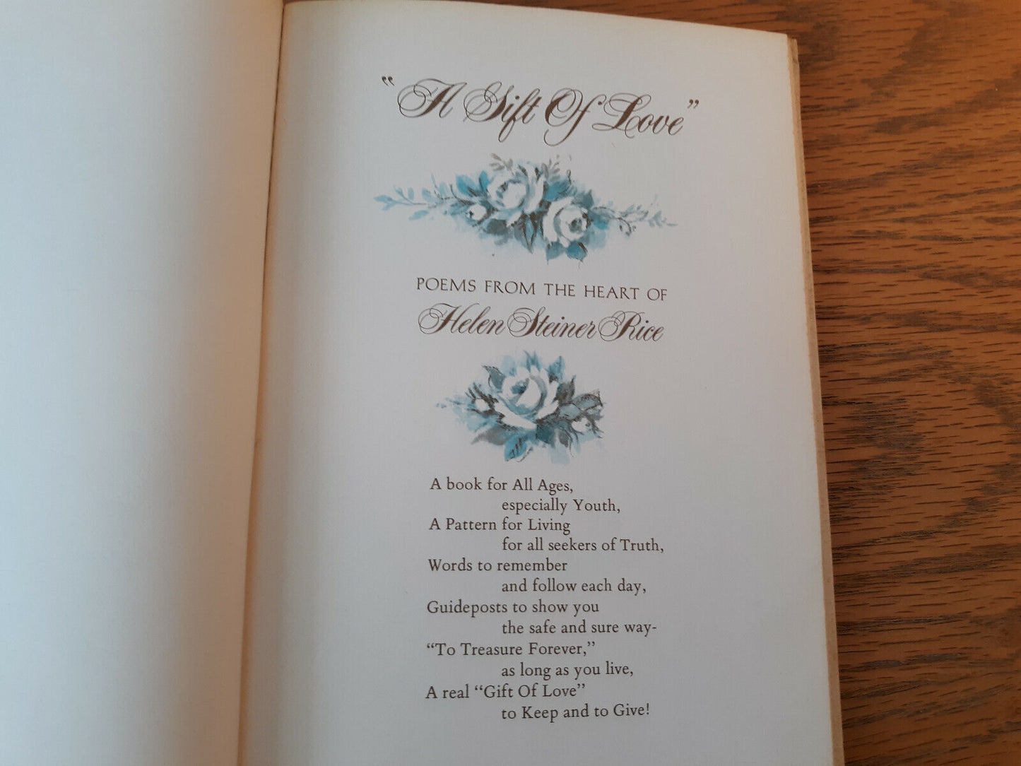 A Gift Of Love Helen Steiner Rice 1976 Hardcover Poems