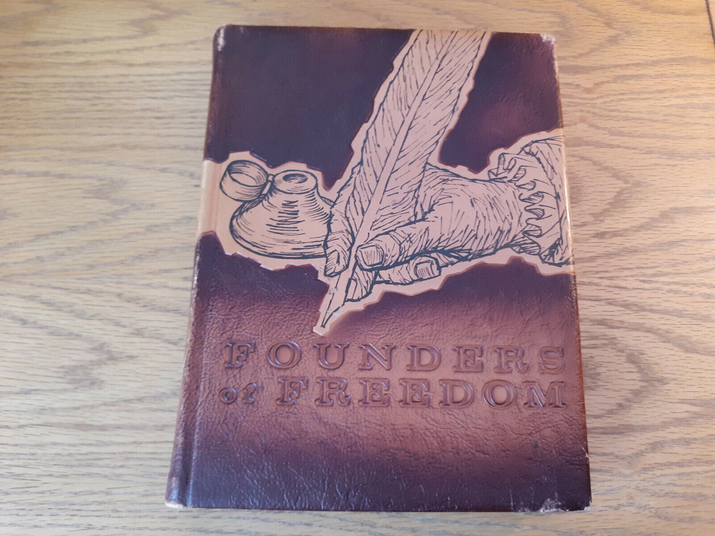 Founders Of Freedom In America David C Whitney 1964 Leather Bound J G Ferguson