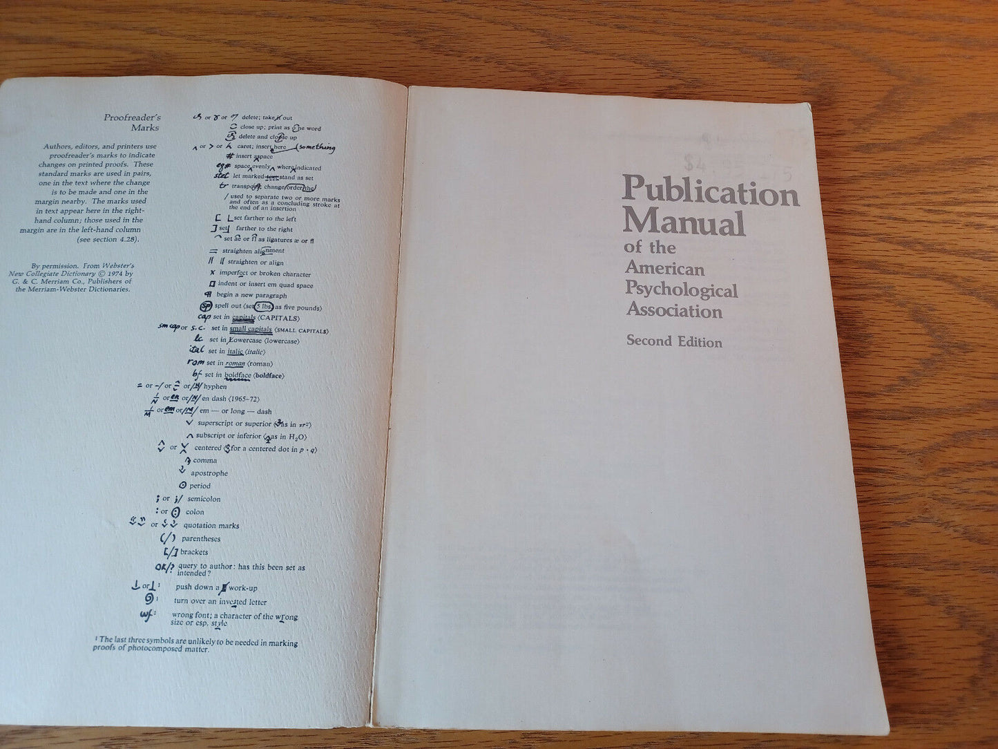 Publication Manual Of The American Psychological Association Second Edition 1975