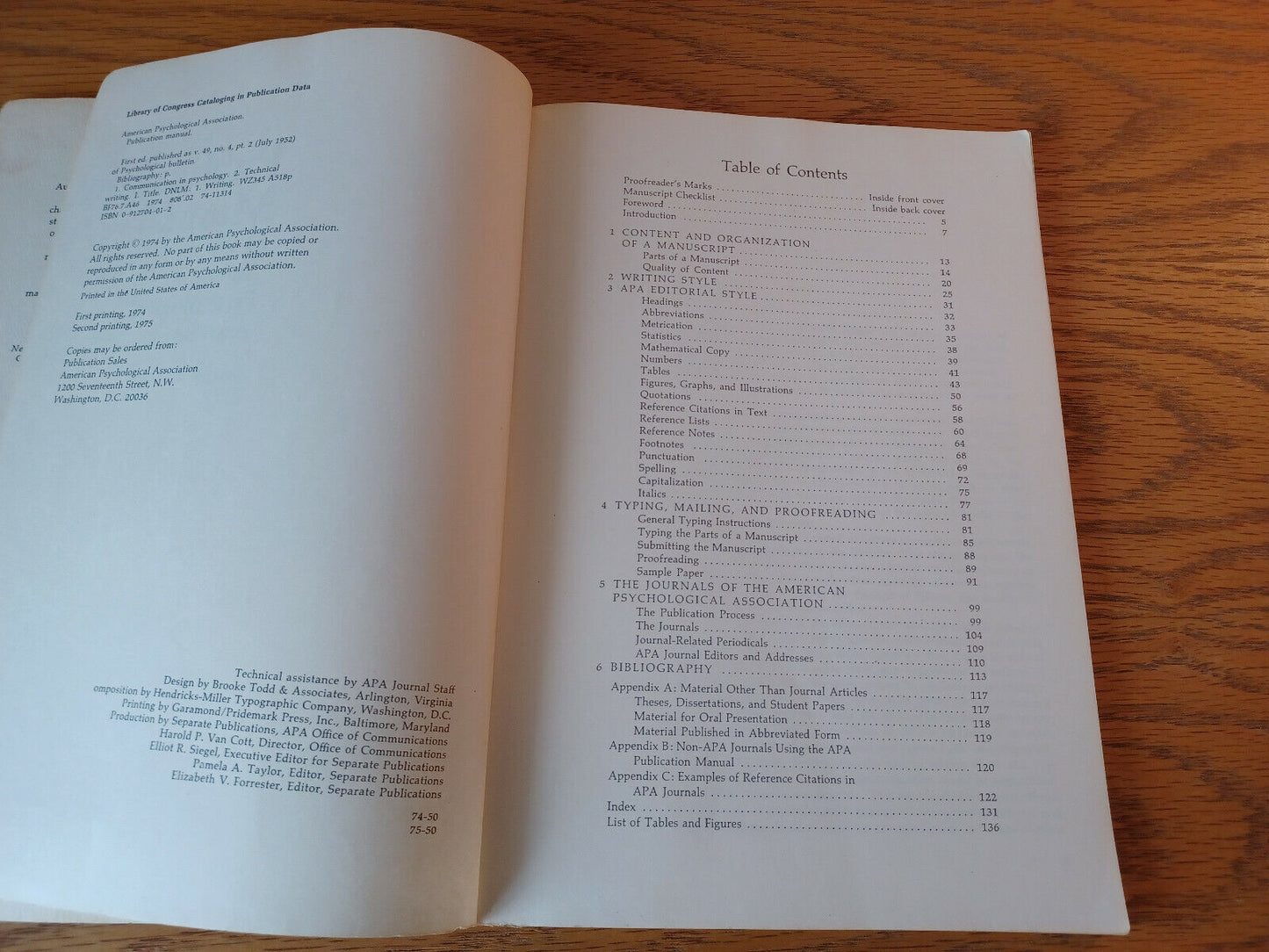 Publication Manual Of The American Psychological Association Second Edition 1975