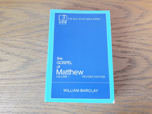 The Gospel of Matthew Vol 1 William Barclay 1975 Westminster Press Paperback