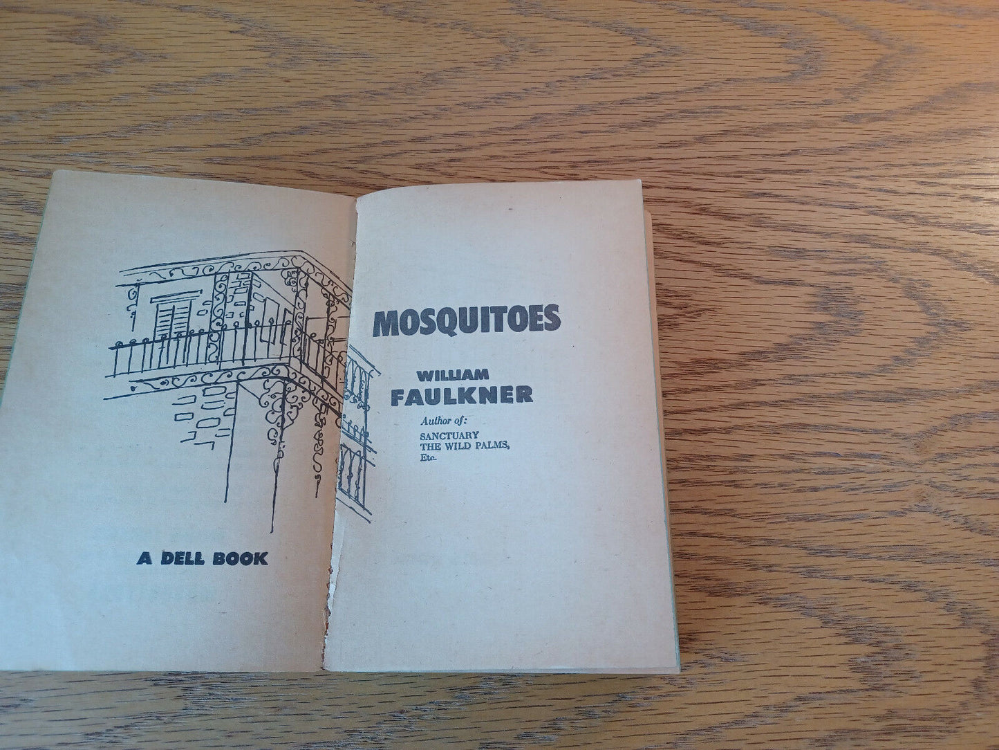 William Faulkner Mosquitoes 1959 Dell Paperback