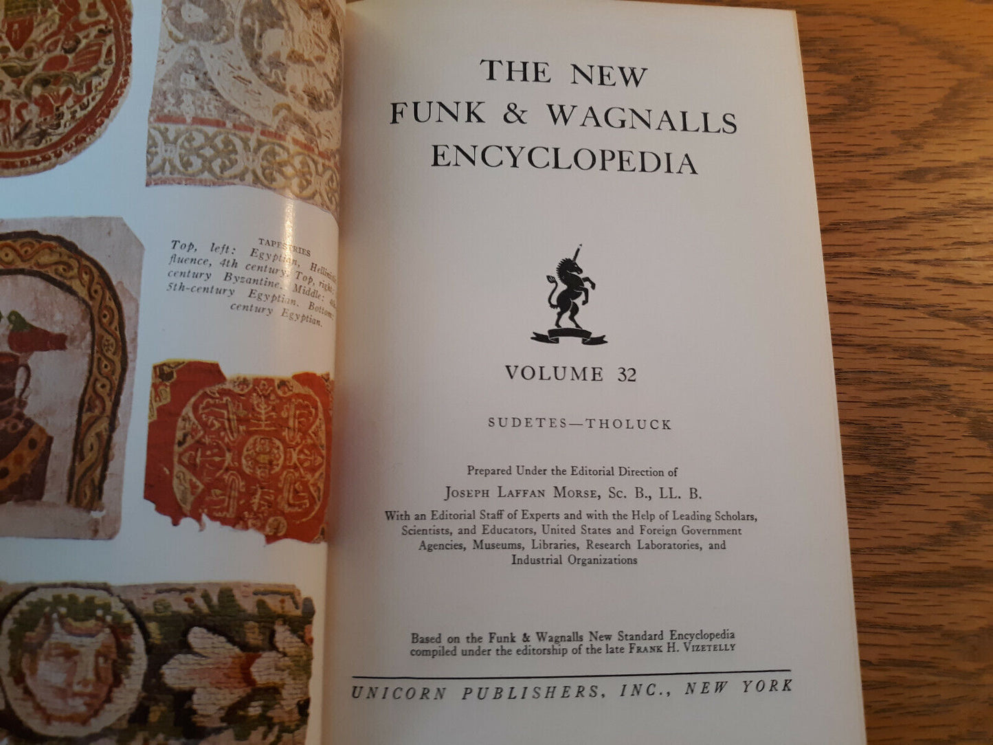 The New Funk & Wagnalls Encyclopedia 1953 Unicorn Pub Hardcover Volume 32