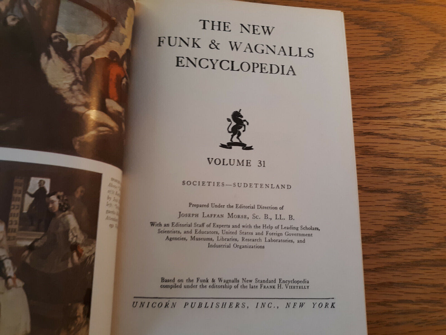 The New Funk & Wagnalls Encyclopedia 1954 Unicorn Pub Hardcover Volume 31