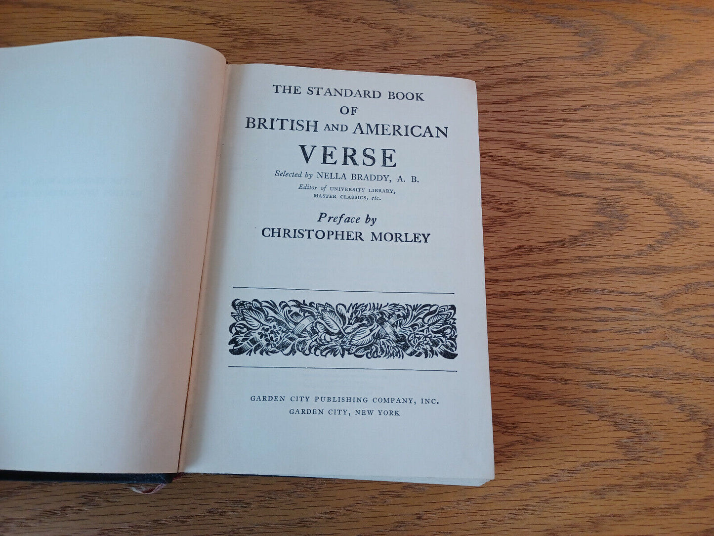 The Standard Book Of British And American Verse Nella Braddy 1932 Slipcase Garde