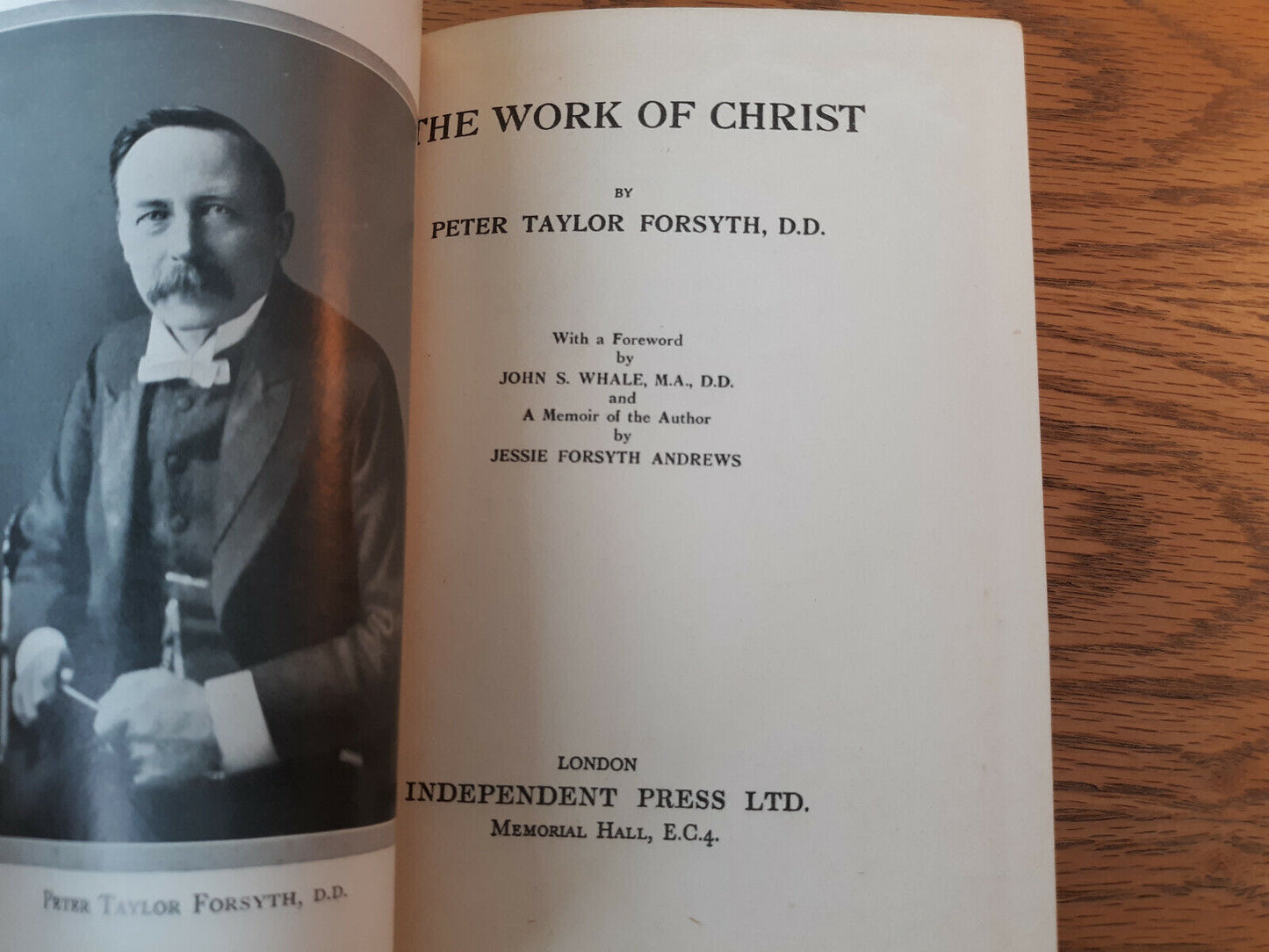 The Works Of Christ Peter Taylor Forsyth 1952 Hardcover Independent Press