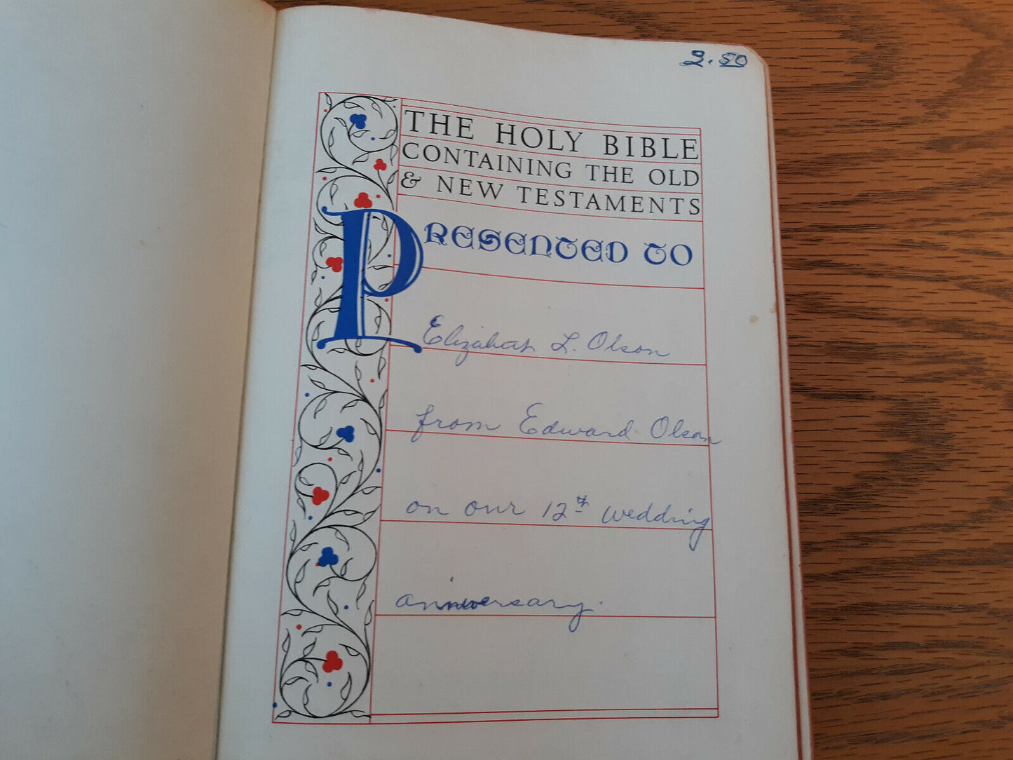 The Holy Bible RSV 1952 Thomas Nelson & Sons Revised Standard Version