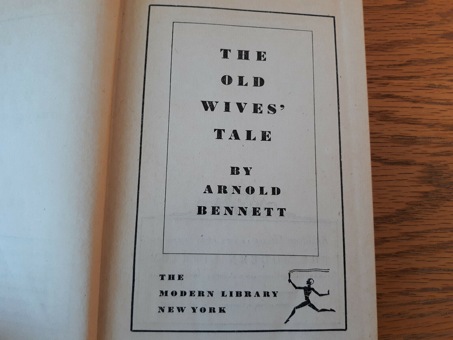 The Old Wives' Tale Arnold Bennett 1911 Modern Library Hardcover