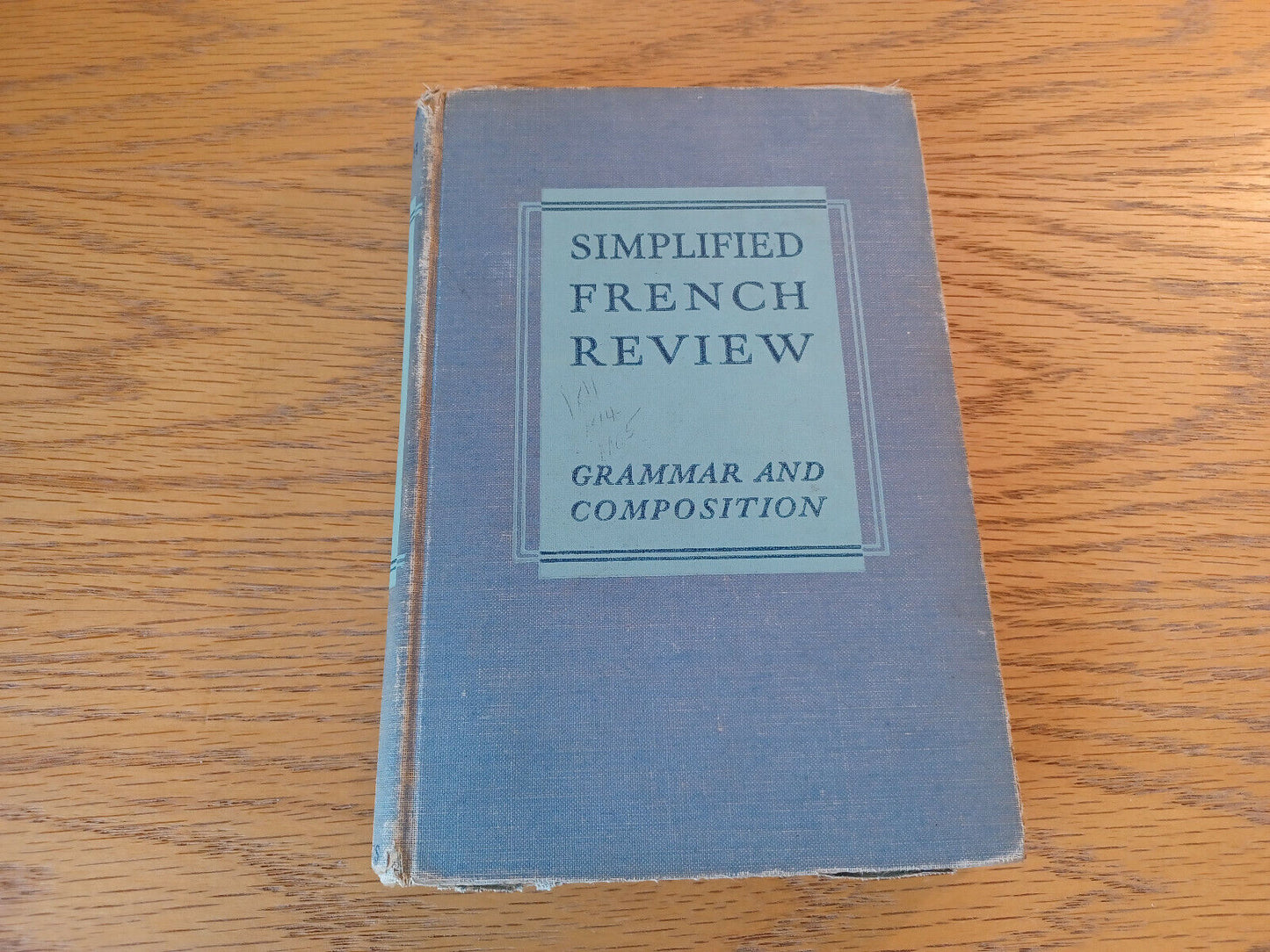 Simplified French Review Grammar And Composition Francis B Barton 1941 Hardcover