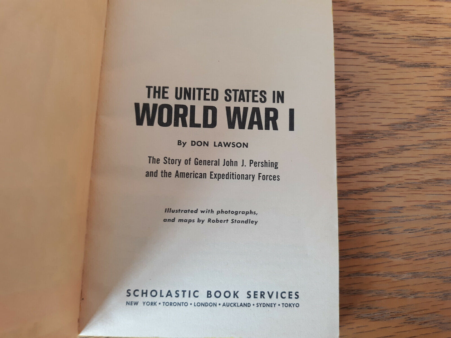 The United States In World War I Don Lawson 1971 Paperback Scholastic