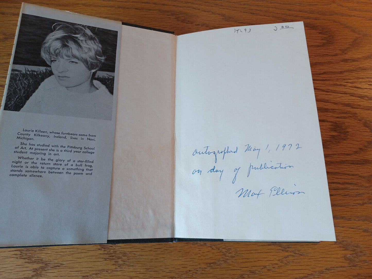 The Happenstance Max Ellison 1972 1st Ed Signed Hardcover Dust Jacket