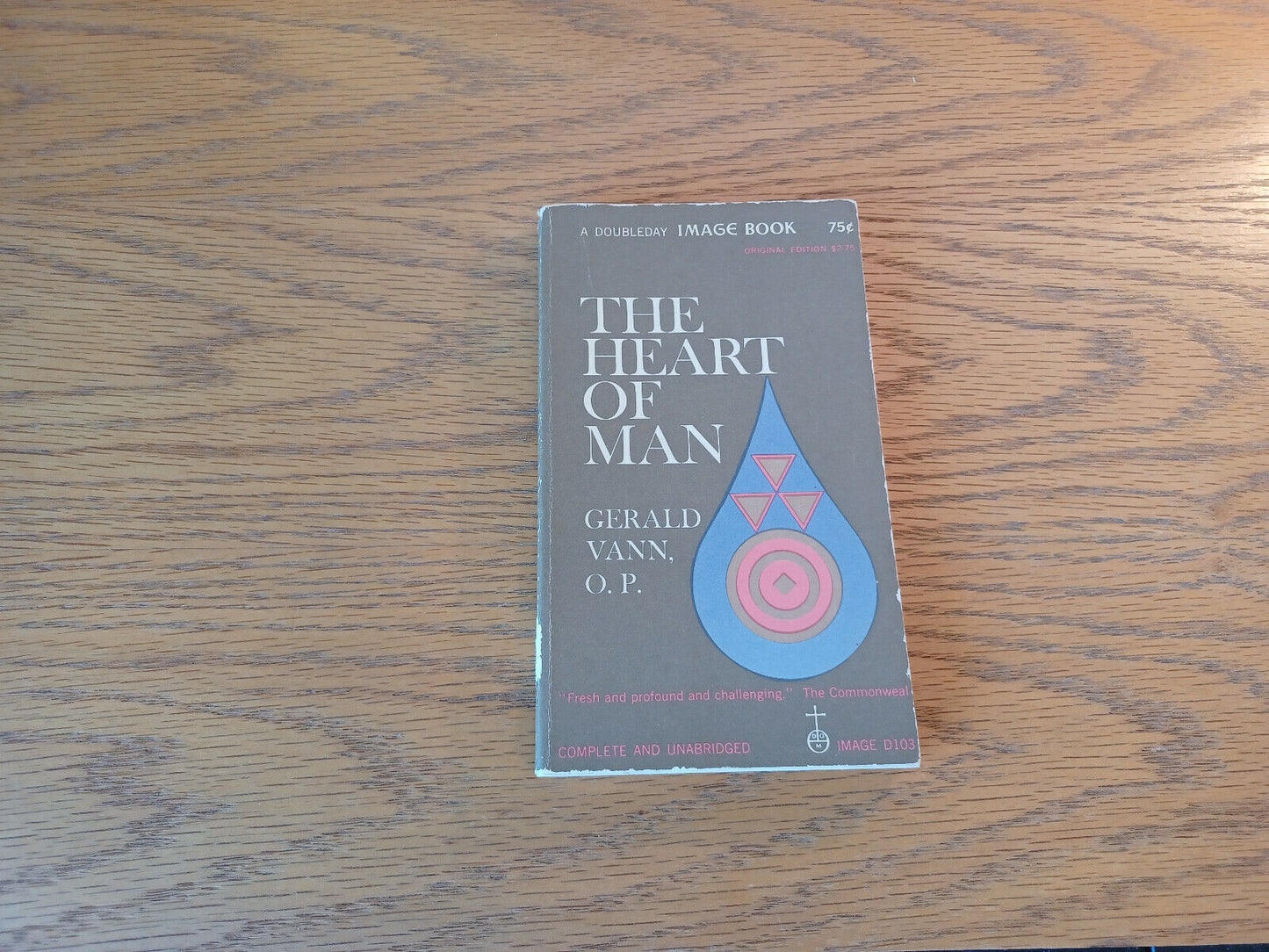 The Heart Of Man Gerald Vann 1962 Paperback Image Books Doubleday