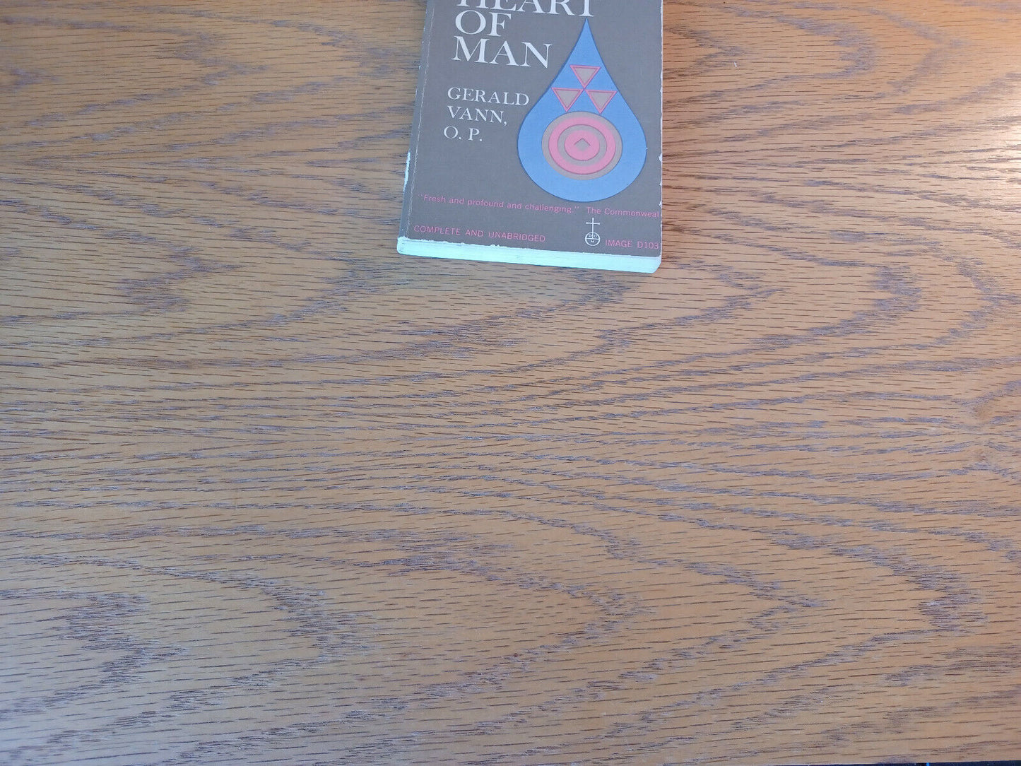 The Heart Of Man Gerald Vann 1962 Paperback Image Books Doubleday