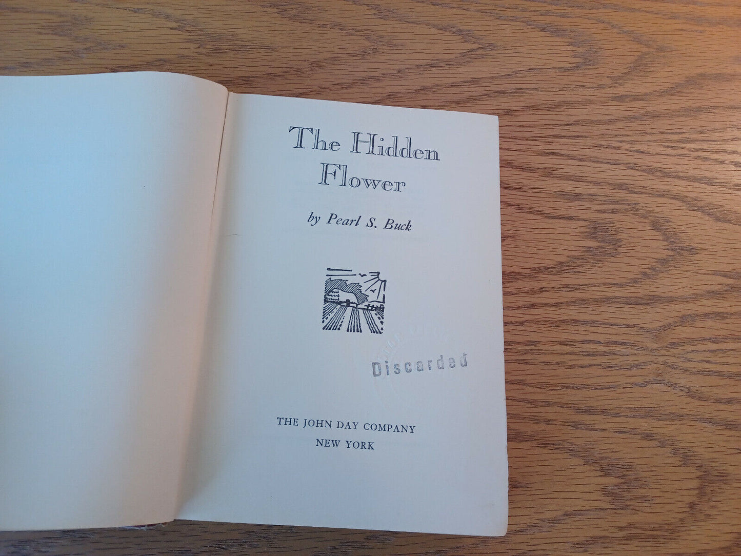 The Hidden Flower Pearl S Buck 1952 Hardcover John Day