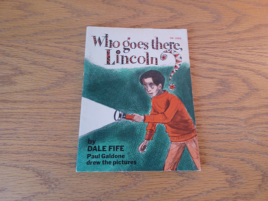 Who Goes There, Lincoln? Dale Fife 1975 Paperback Scholastic