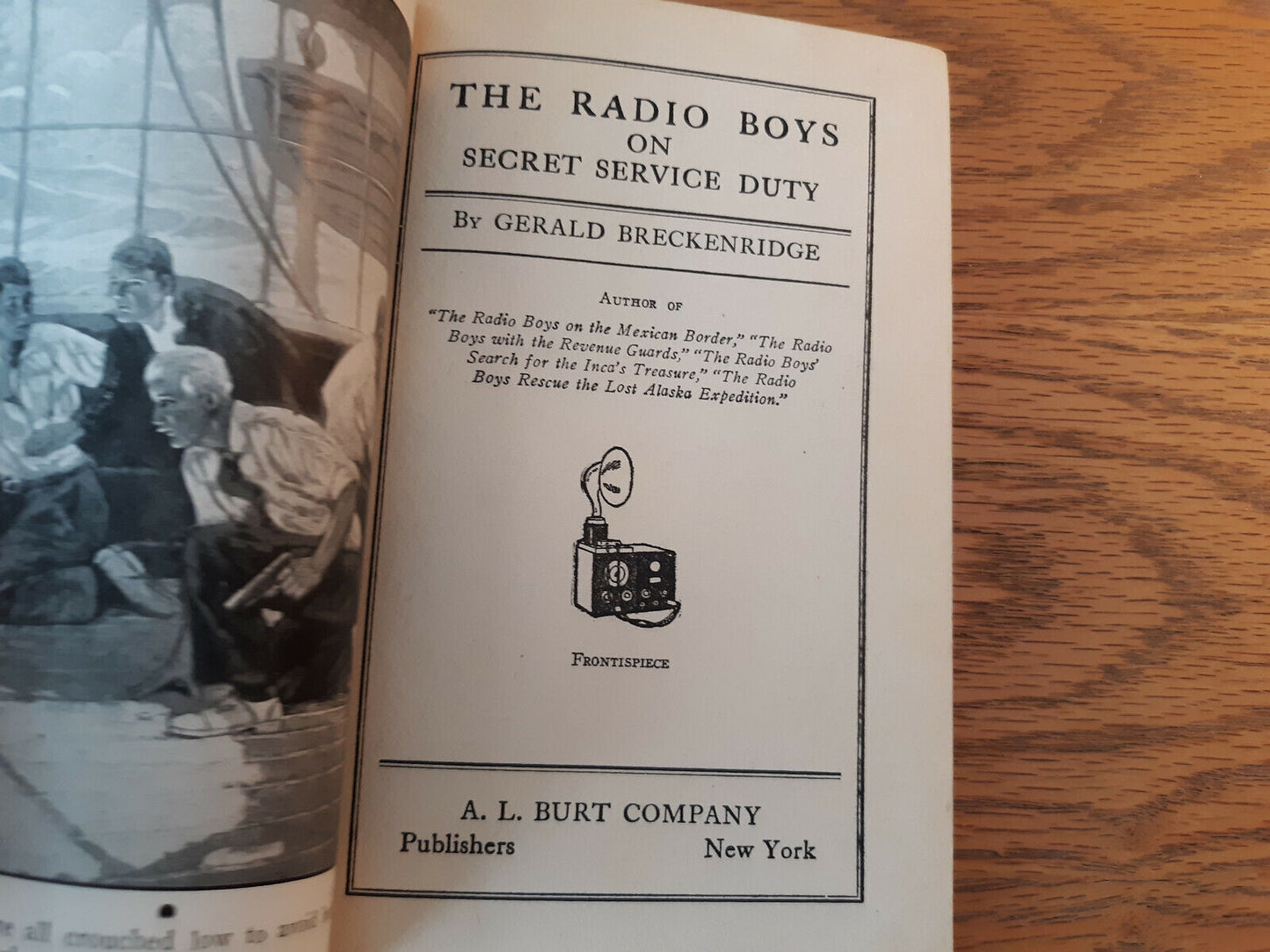 The Radio Boys On Secret Service Duty Gerald Breckenridge 1922 A.L. Burt Hardcov