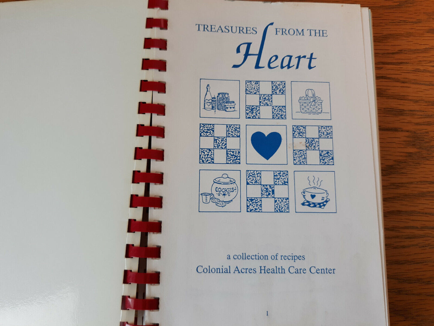 Treasures From The Heart Colonial Acres Health Care Center 1994 Cookbook