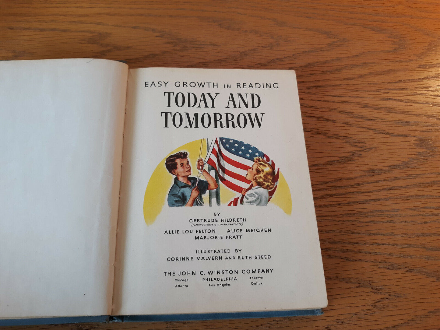 Today And Tomorrow Gertrude Hildreth 1943 Hardcover John C. Winston