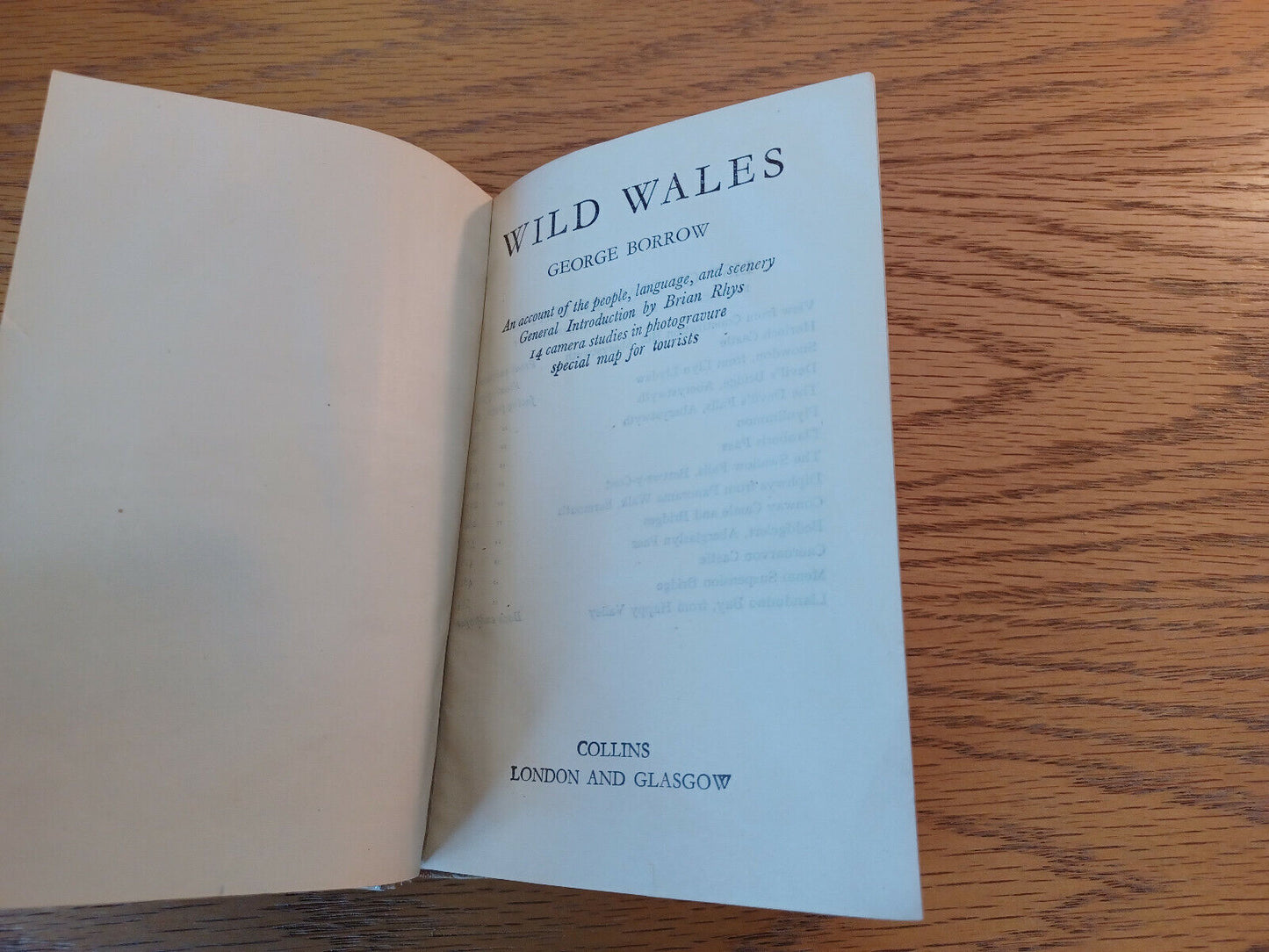 Wild Wales George Borrow Collins People Language And Scenery Hardcover