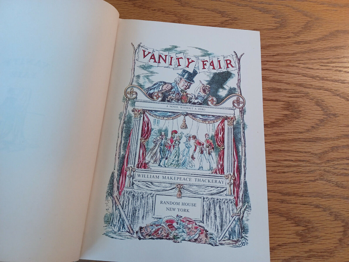 Vanity Fair William Makepeace Thackeray 1958 Random House Hardcover