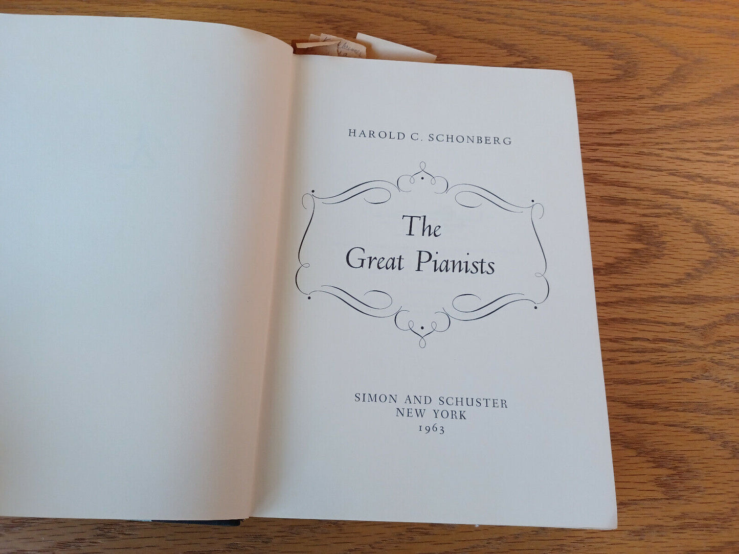 The Great Pianists Harold C Schonberg 1963 Hardcover Simon And Schuster