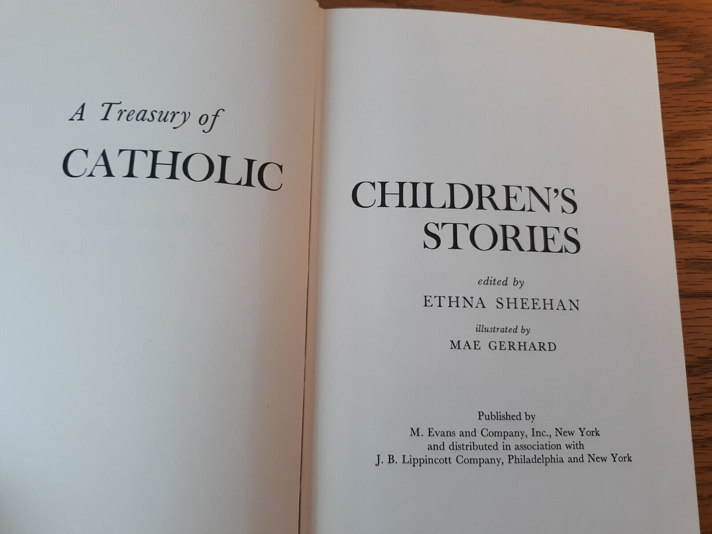 A Treasury Of Catholic Children's Stories 1963 Ethna Sheehan Hardcover M Evans