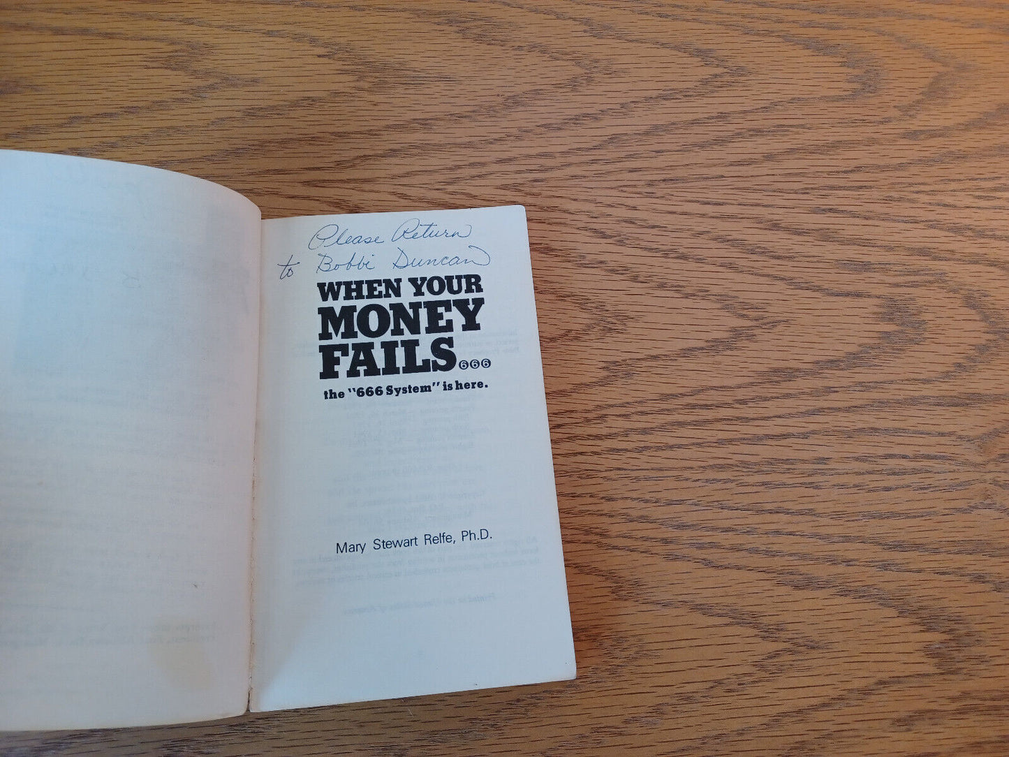 When Your Money Fails Mary Stewart Relfe 1981 Ministries Paperback