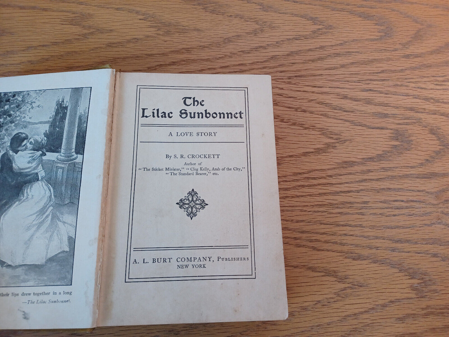 The Lilac Sunbonnet S R Crockett 1894 A. L. Burt Company Hardcover