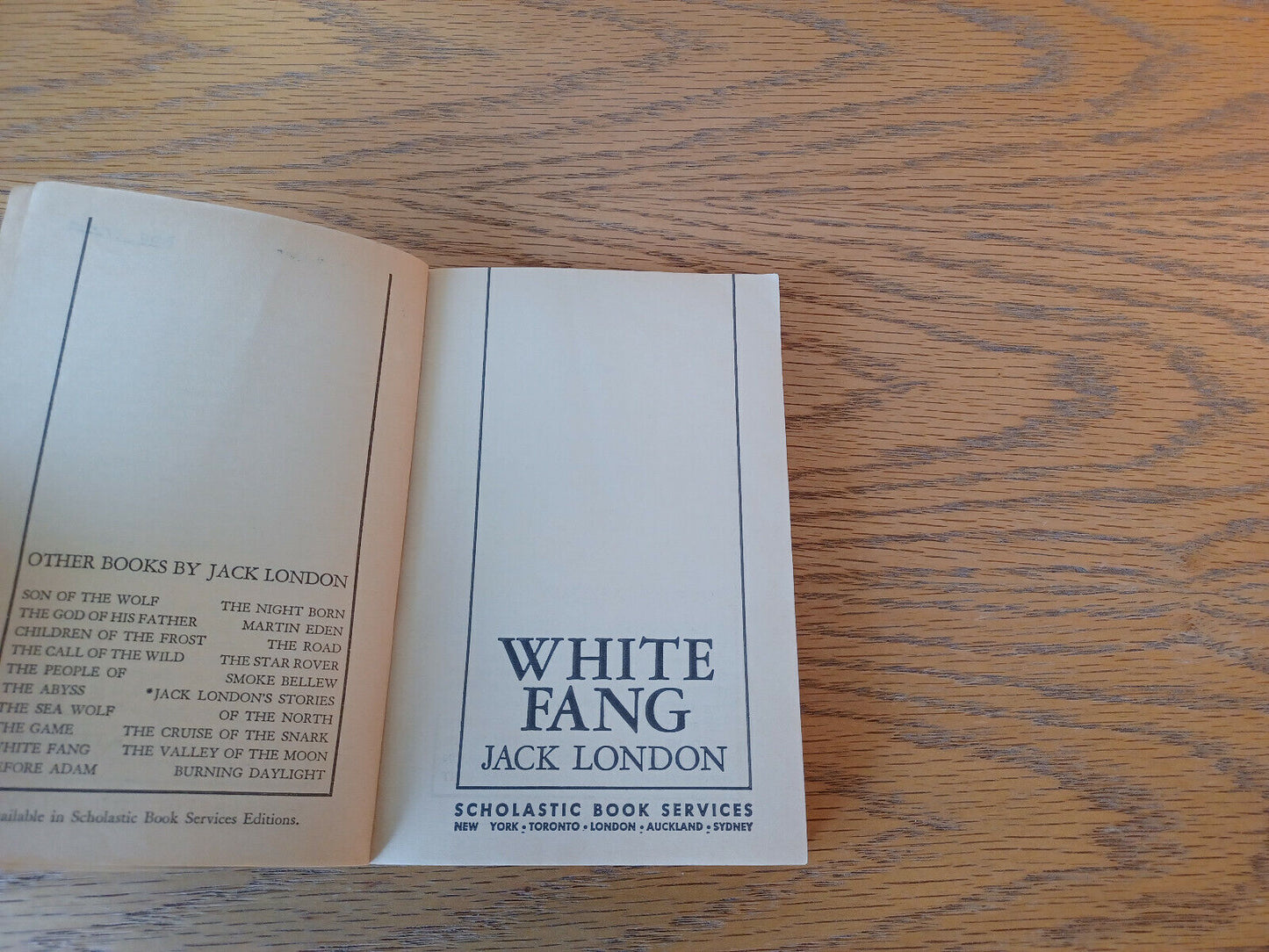 White Fang Jack London 1970 Paperback Scholastic