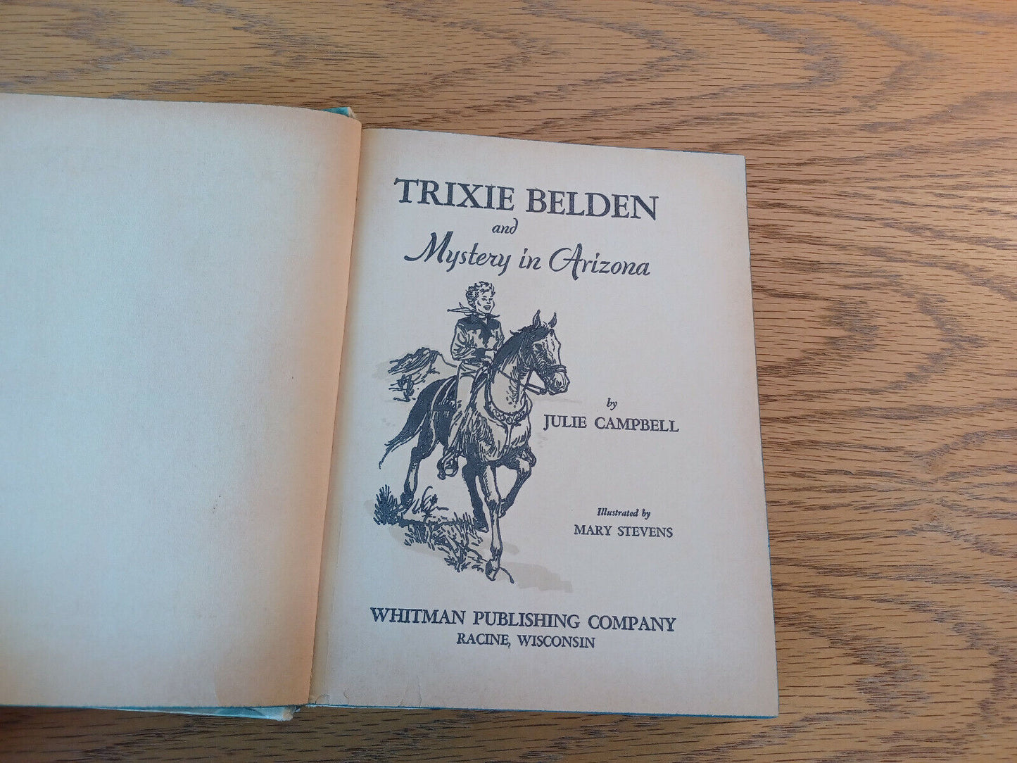 Trixie Belden And Mystery In Arizona Julie Campbell 1958 Whitman Hardcover