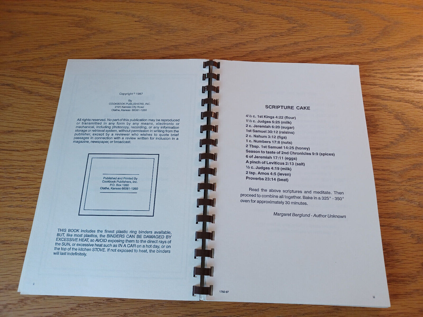 A Loving Helping Of Christian Hospitality First Christian Church Cookbook 1987