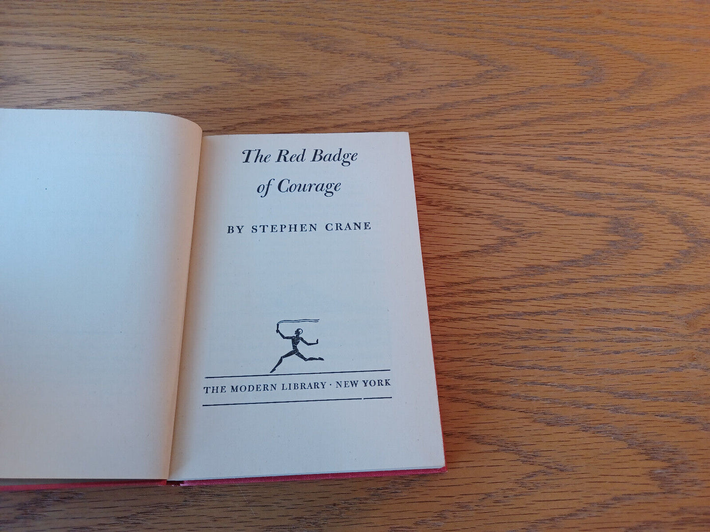 The Red Badge Of Courage Stephen Crane 1925 Hardcover Modern Library