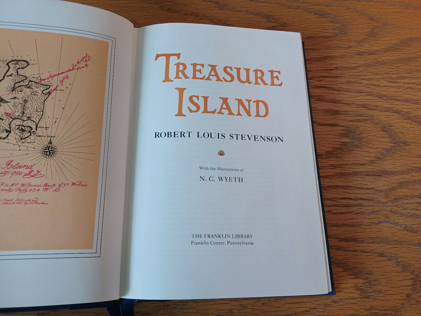 Treasure Island Robert Louis Stevenson Franklin Library 1981 Hardcover