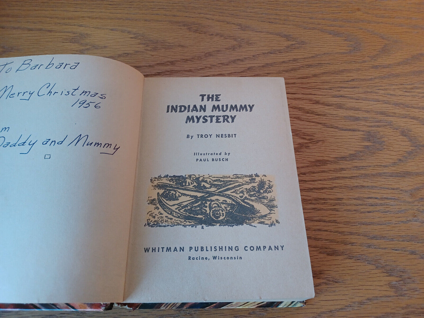 The Indian Mummy Mystery Troy Nesbit 1954 Hardcover Whitman