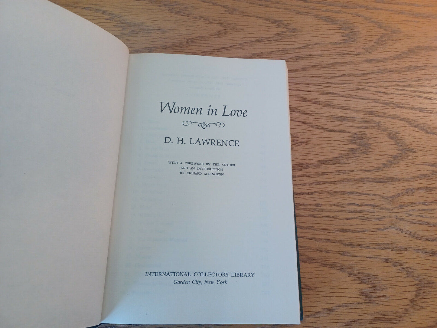 Women In Love D H Lawrence International Collectors Library 1950 Hardcover