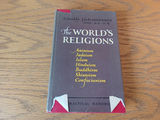 The World's Religions J N D Anderson 1960 Hardcover Dust Jacket Wm B Eerdmans