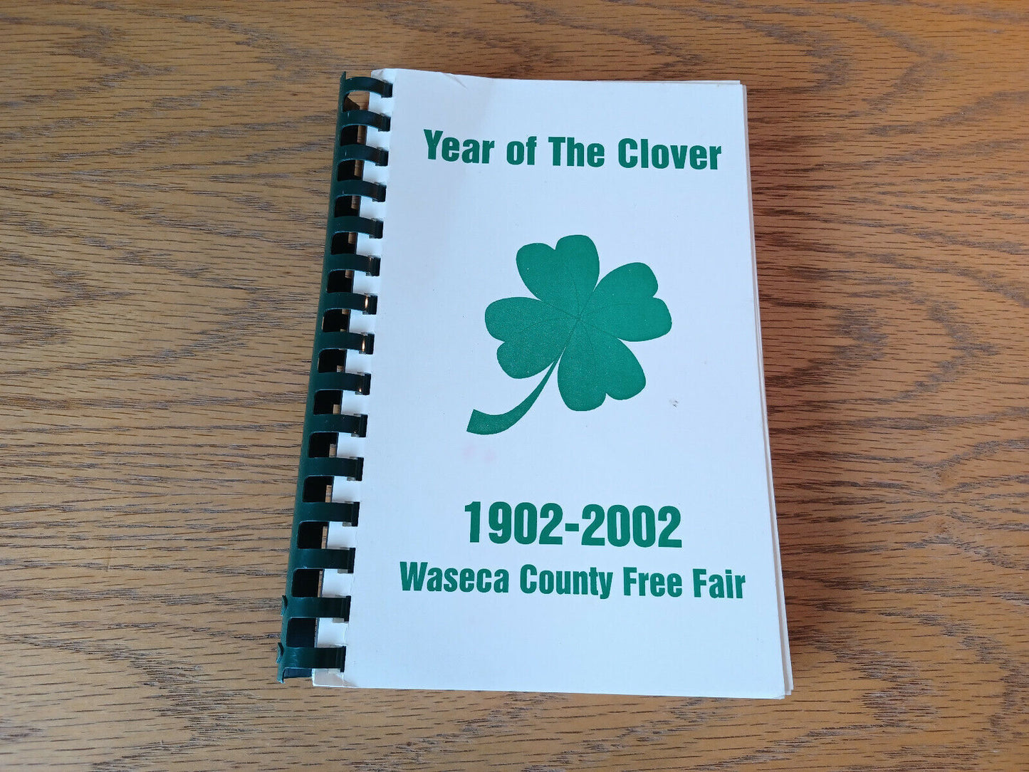 Year Of The Clover 1902-2002 Waseca County Free Fair Cookbook Minnesota