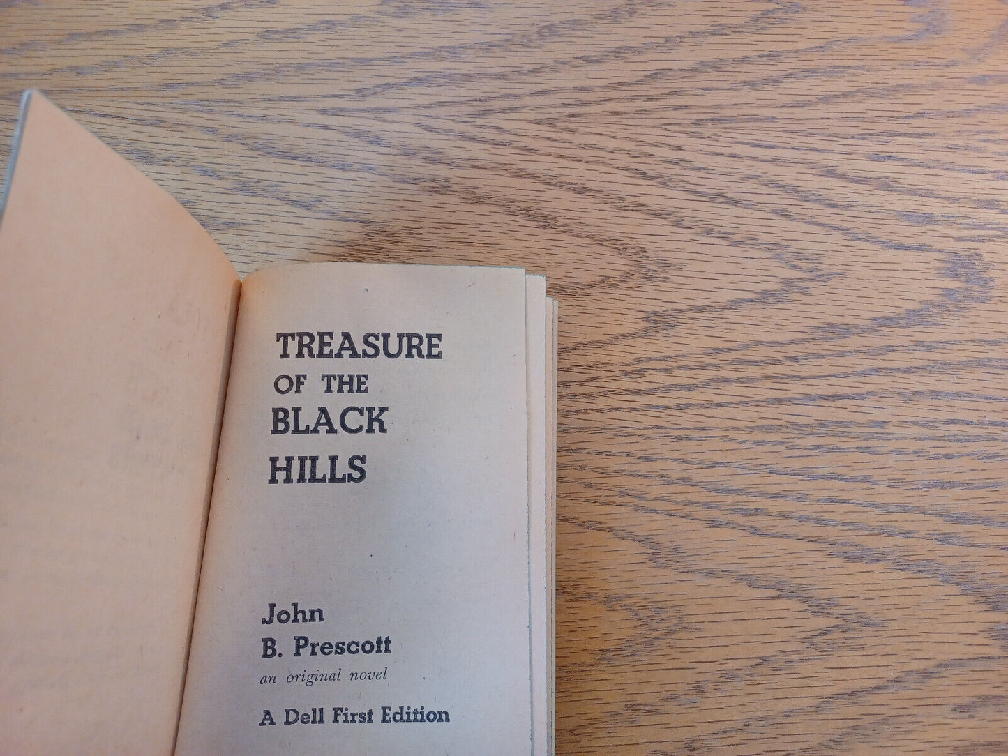 Treasure Of The Black Hills John B Prescott 1961 Paperback Dell