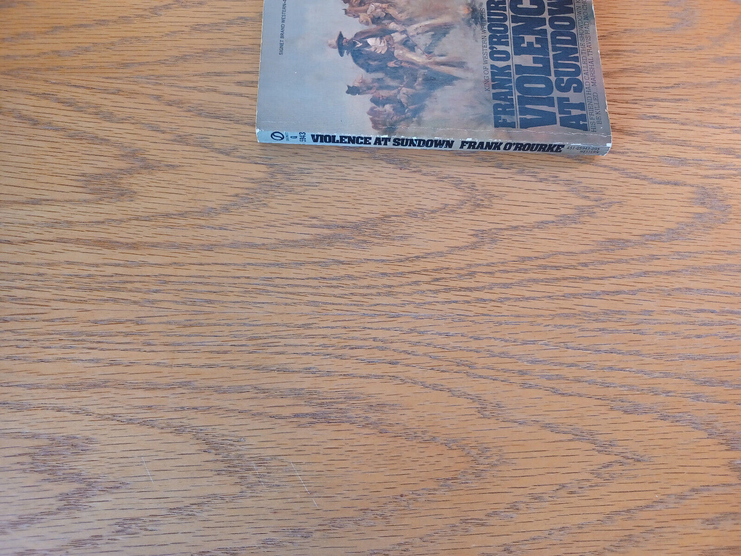 Violence At Sundown Frank O'Rourke 1968 New American Library Paperback