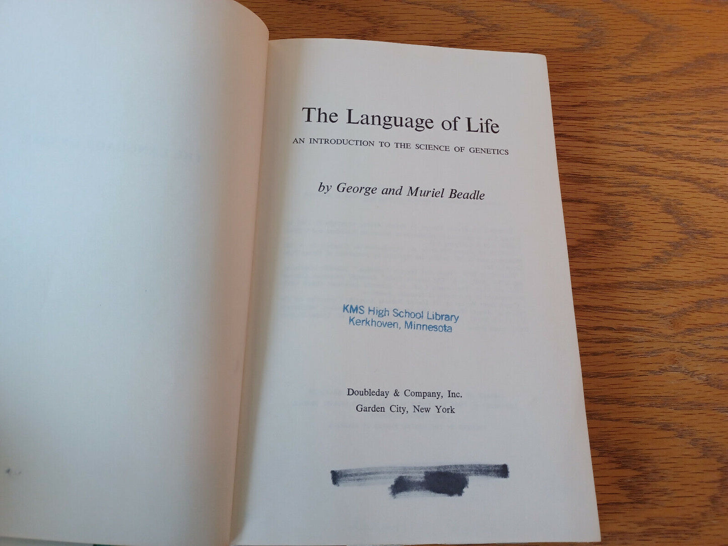 The Language Of Life George And Muriel Beadle 1966 Doubleday Hardcover Dust Jack