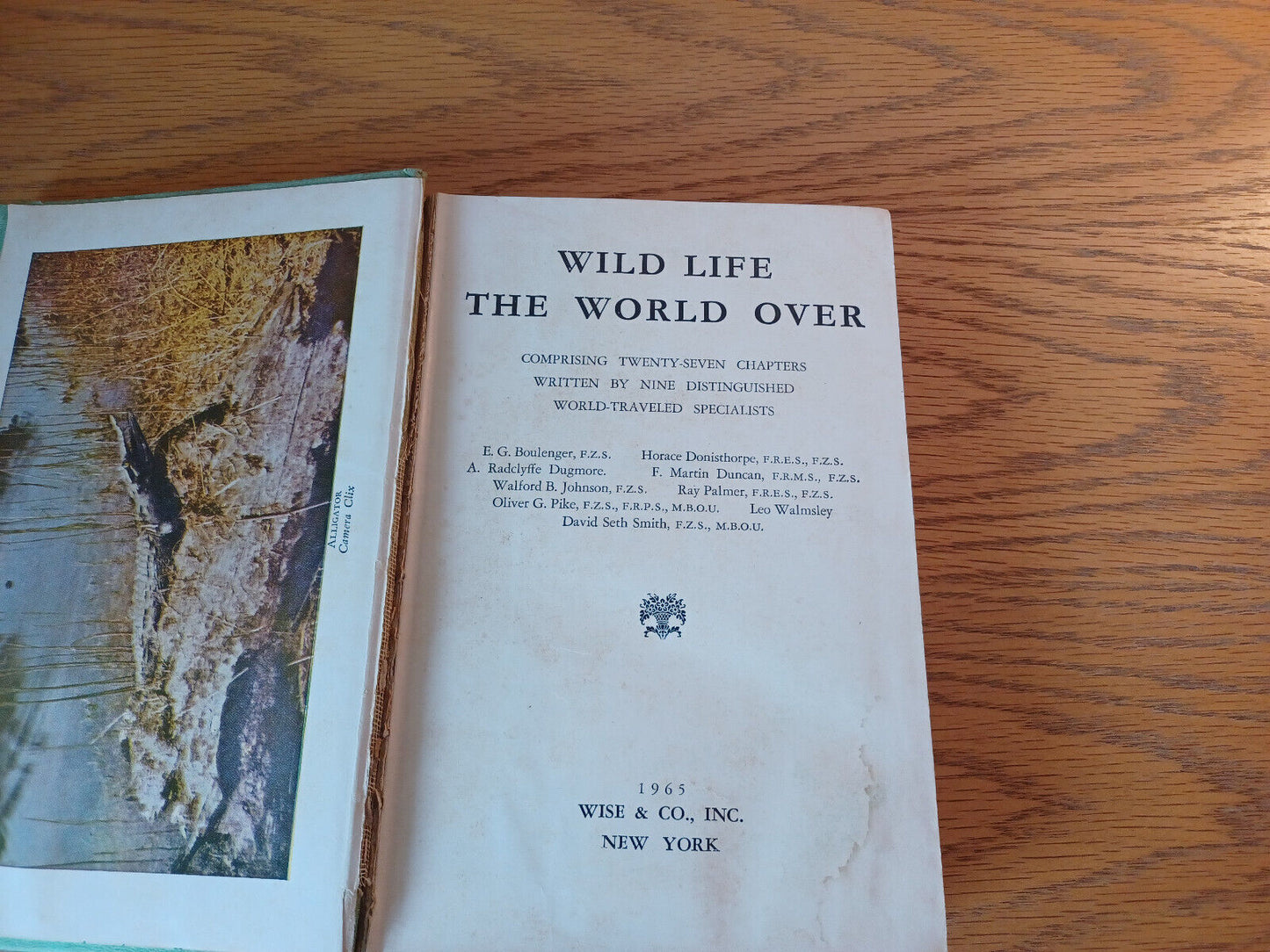 Wild Life The World Over E G Boulenger 1965 Hardcover Wise & Co