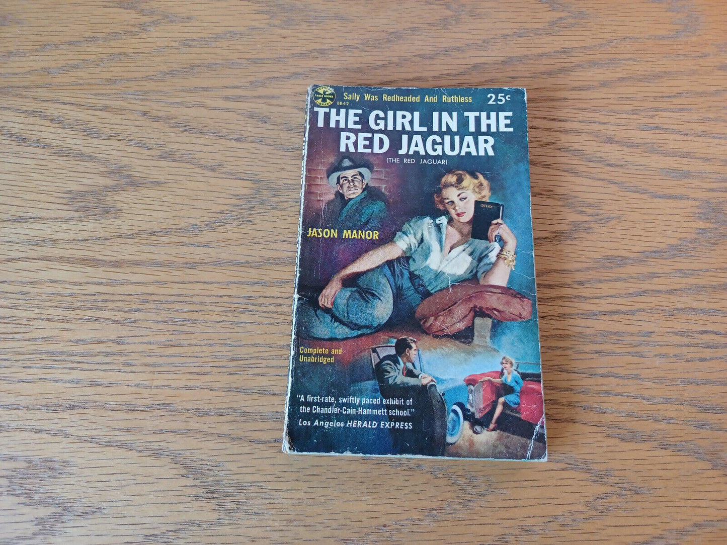 The Girl In The Red Jaguar Jason Manor 1955 Popular Library Paperback