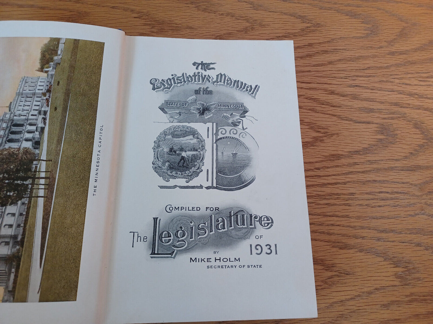 The Legislative Manual Of The State Of Minnesota 1931 Mike Holm Hardcover Harris