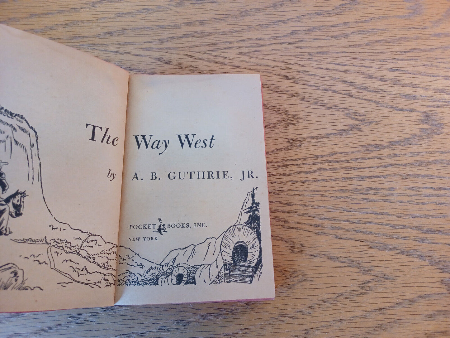 The Way West A B Guthrie Jr 1951 Pocket Books Paperback