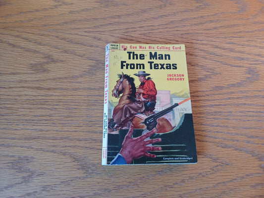 The Man From Texas Jackson Gregory 1951 Popular Library Paperback