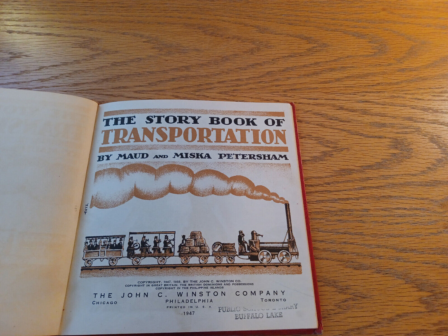 The Story Book Of Transportation Maud And Miska Petersham 1947 Hardcover John C