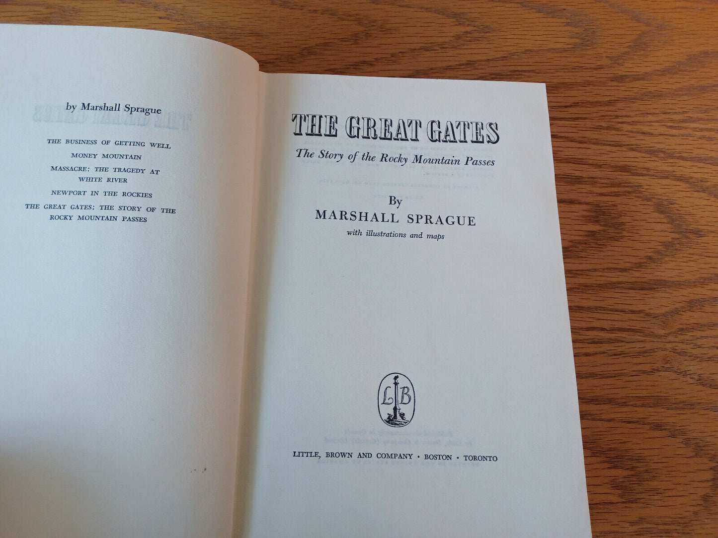 The Great Gates Marshall Sprague 1964 Hardcover Dust Jacket Little Brown