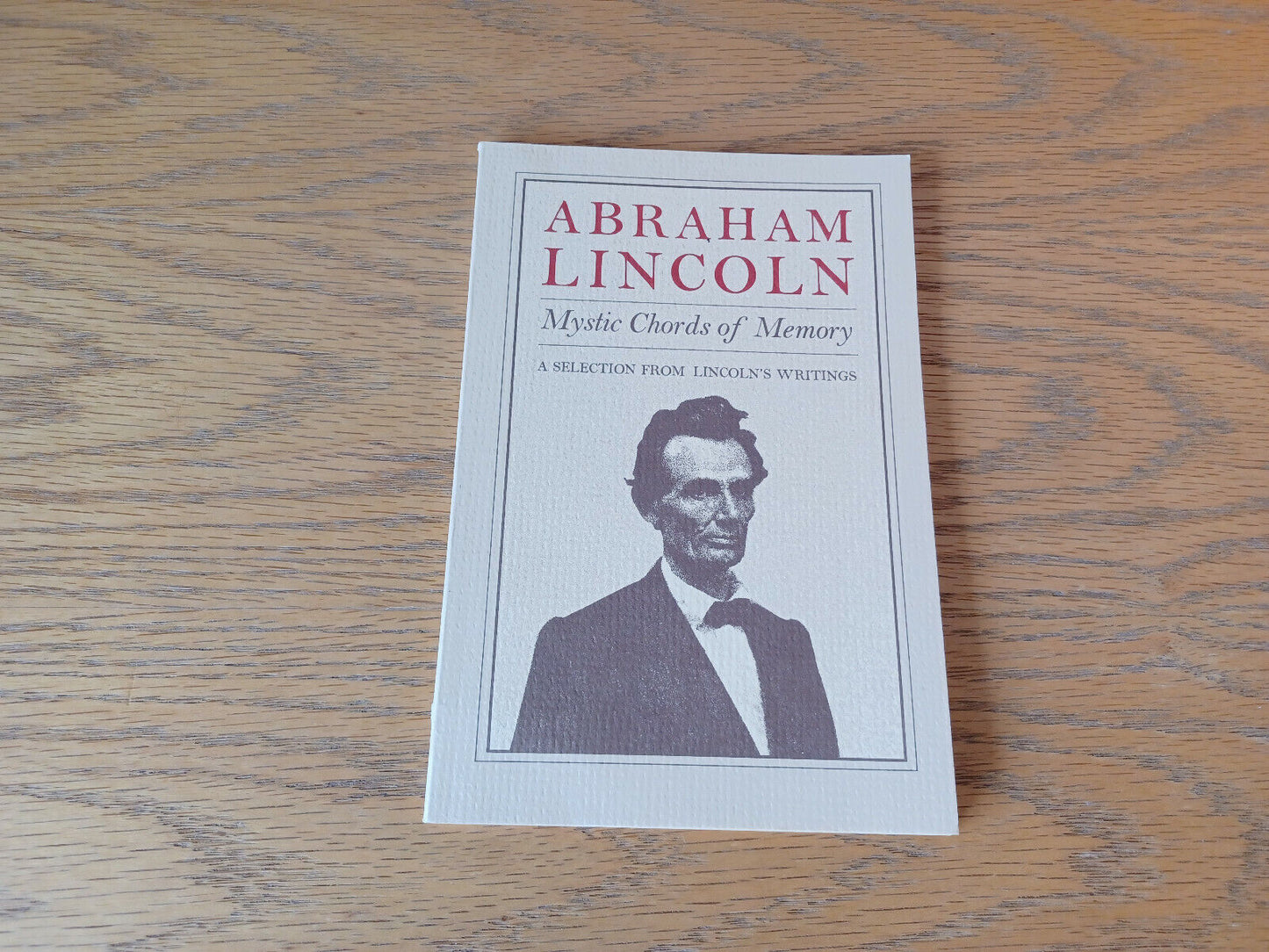 Abraham Lincoln Mystic Chords Of Memory 1984 Book Of The Month Club Paperback